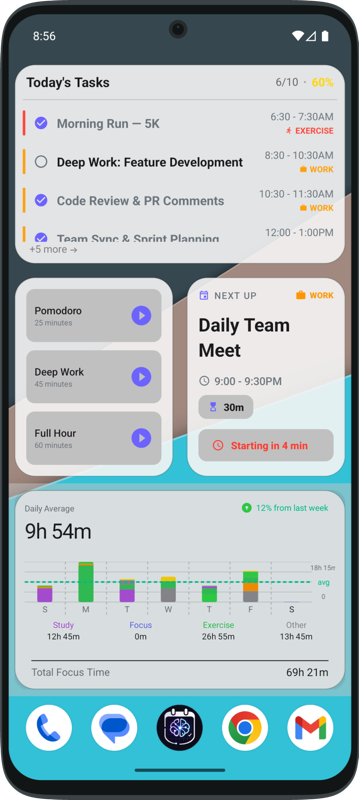 FocusPro Widgets - Light Mode